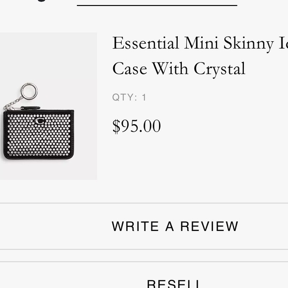 Coach Jonie Bag With Crystal & matching Crystal skinny id wallet - Picture 4 of 8